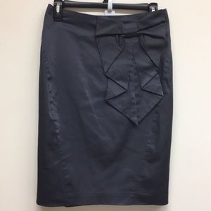H&M silver bow skirt